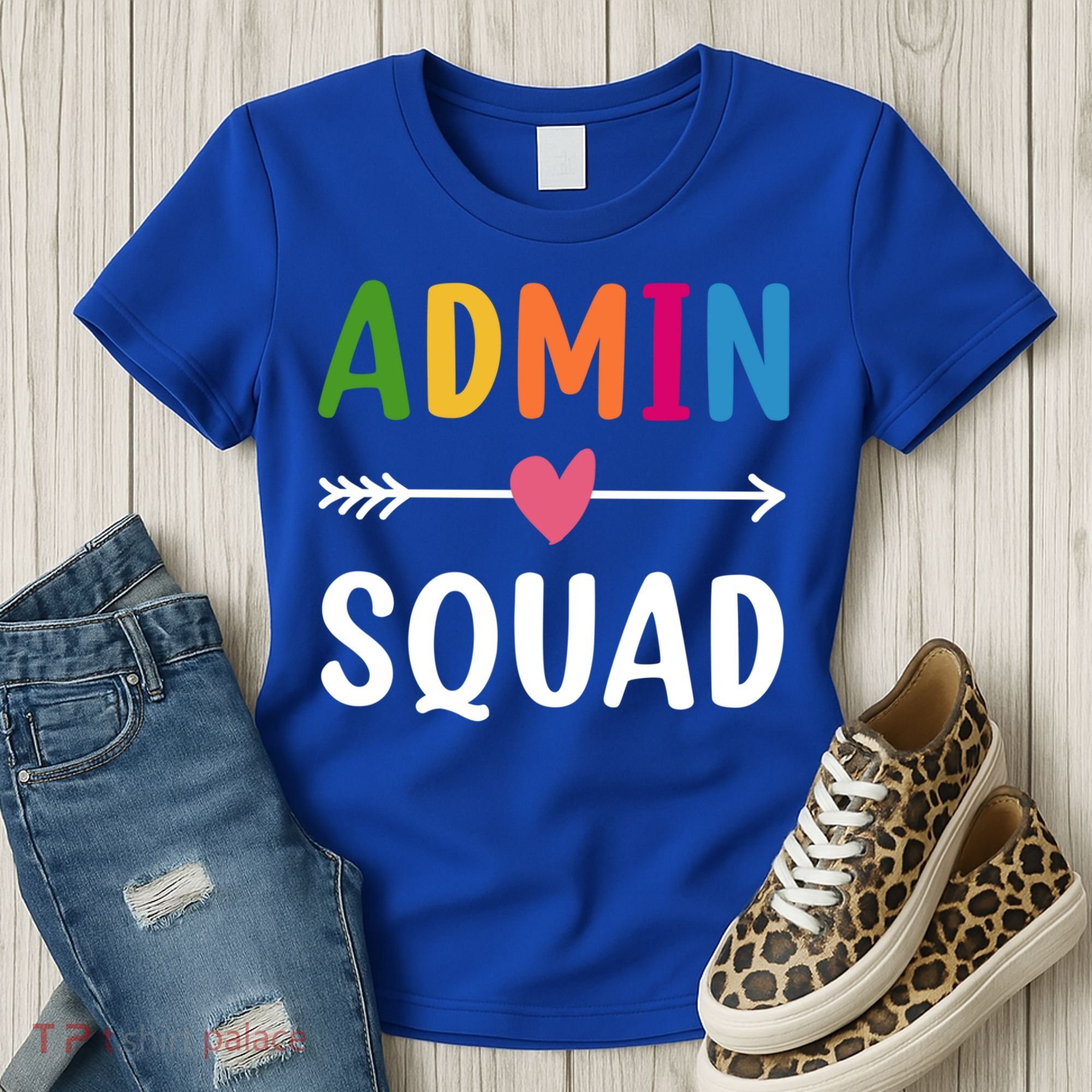 Admin Squad Back To School Funny Gift Teacher Gift Women's T-Shirt