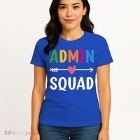 Admin Squad Back To School Funny Gift Teacher Gift Women's T-Shirt thumb 4