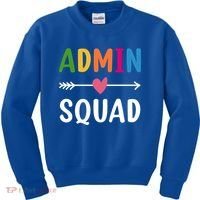 Admin Squad Back To School Funny Gift Teacher Gift Kids Sweatshirt thumb 0