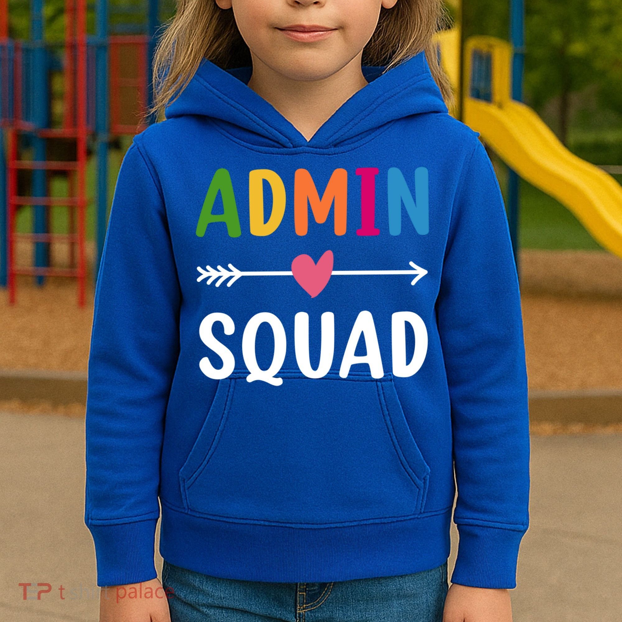 Admin Squad Back To School Funny Gift Teacher Gift Kids Hoodie