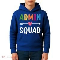 Admin Squad Back To School Funny Gift Teacher Gift Kids Hoodie thumb 4