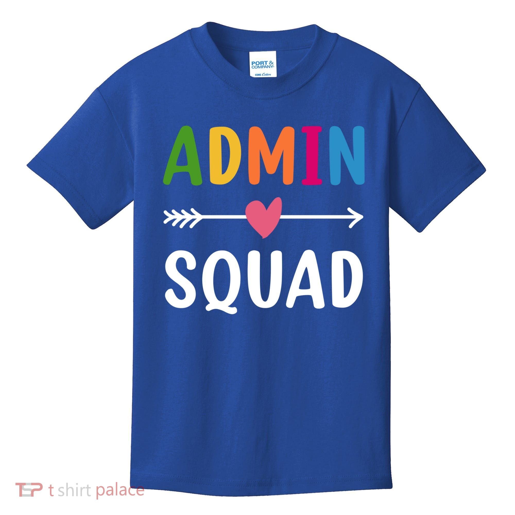 Admin Squad Back To School Funny Gift Teacher Gift Kids T-Shirt