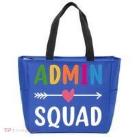 Admin Squad Back To School Funny Gift Teacher Gift Tote Bag thumb 0