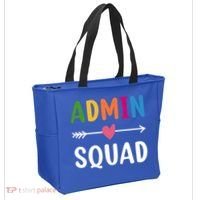 Admin Squad Back To School Funny Gift Teacher Gift Tote Bag thumb 2