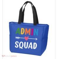 Admin Squad Back To School Funny Gift Teacher Gift Tote Bag thumb 3