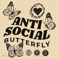 Anti Social Butterfly Retro Tote Bag thumb 4