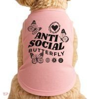 Anti Social Butterfly Retro Doggie Tank thumb 0