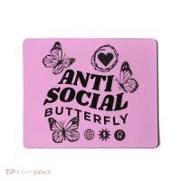 Anti Social Butterfly Retro Mousepad thumb 0