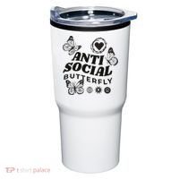 Anti Social Butterfly Retro Tumbler thumb 0