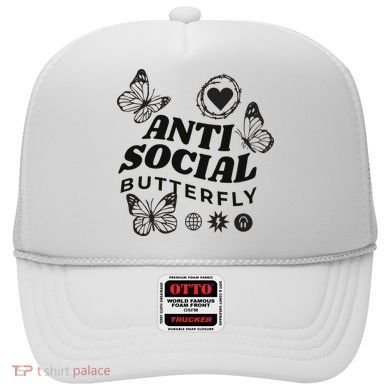 Anti Social Butterfly Retro Hat