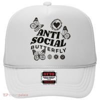 Anti Social Butterfly Retro Hat thumb 0