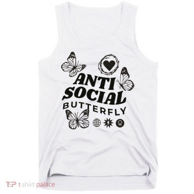 Anti Social Butterfly Retro Tank Top