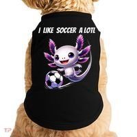 Axolotl Soccer Birthday Soccer Player Doggie Tank thumb 0