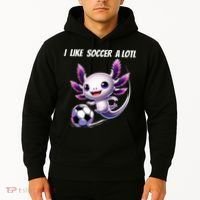 Axolotl Soccer Birthday Soccer Player Hoodie thumb 2