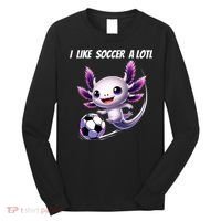 Axolotl Soccer Birthday Soccer Player Long Sleeve Shirt thumb 0