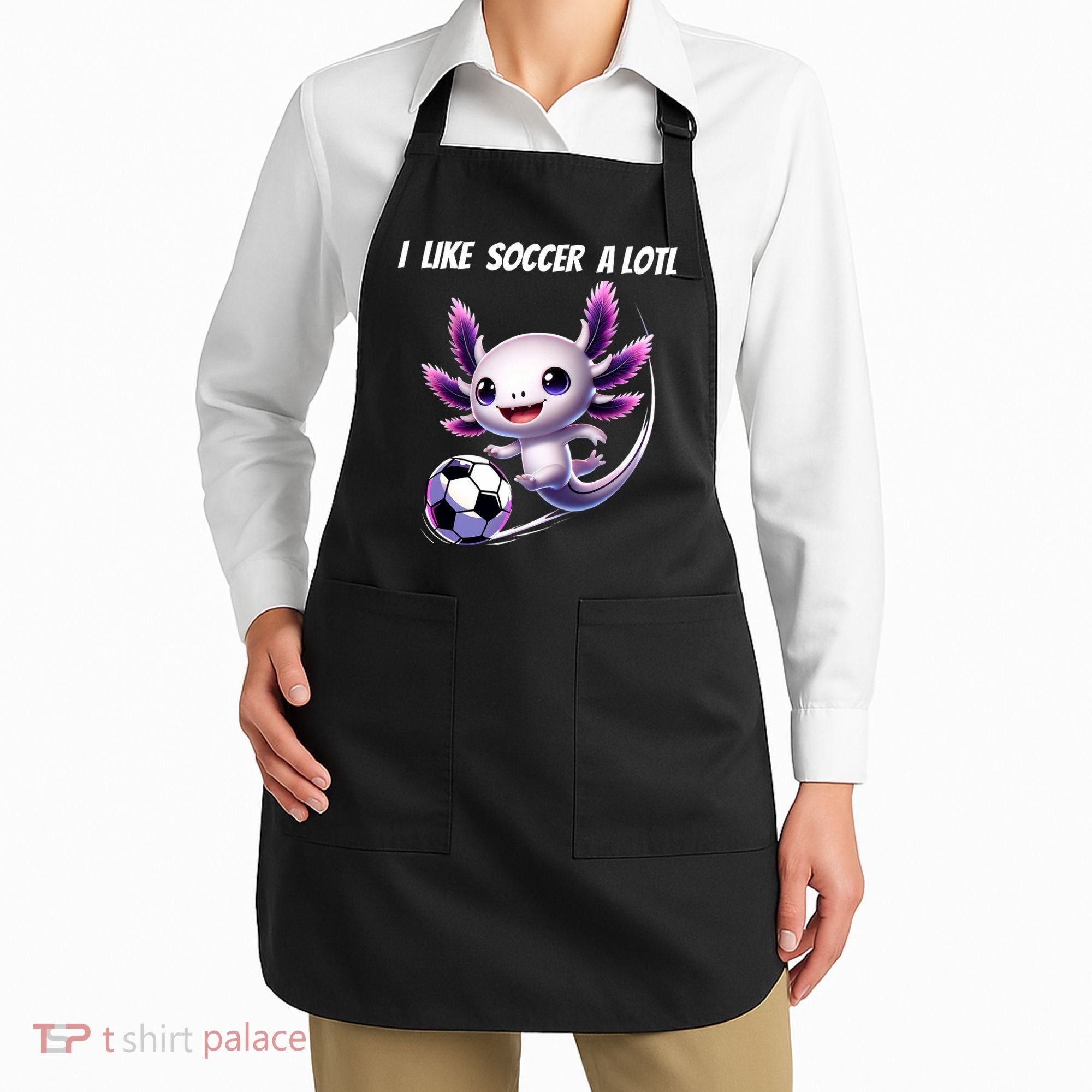 Axolotl Soccer Birthday Soccer Player Apron