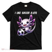 Axolotl Soccer Birthday Soccer Player T-Shirt thumb 0