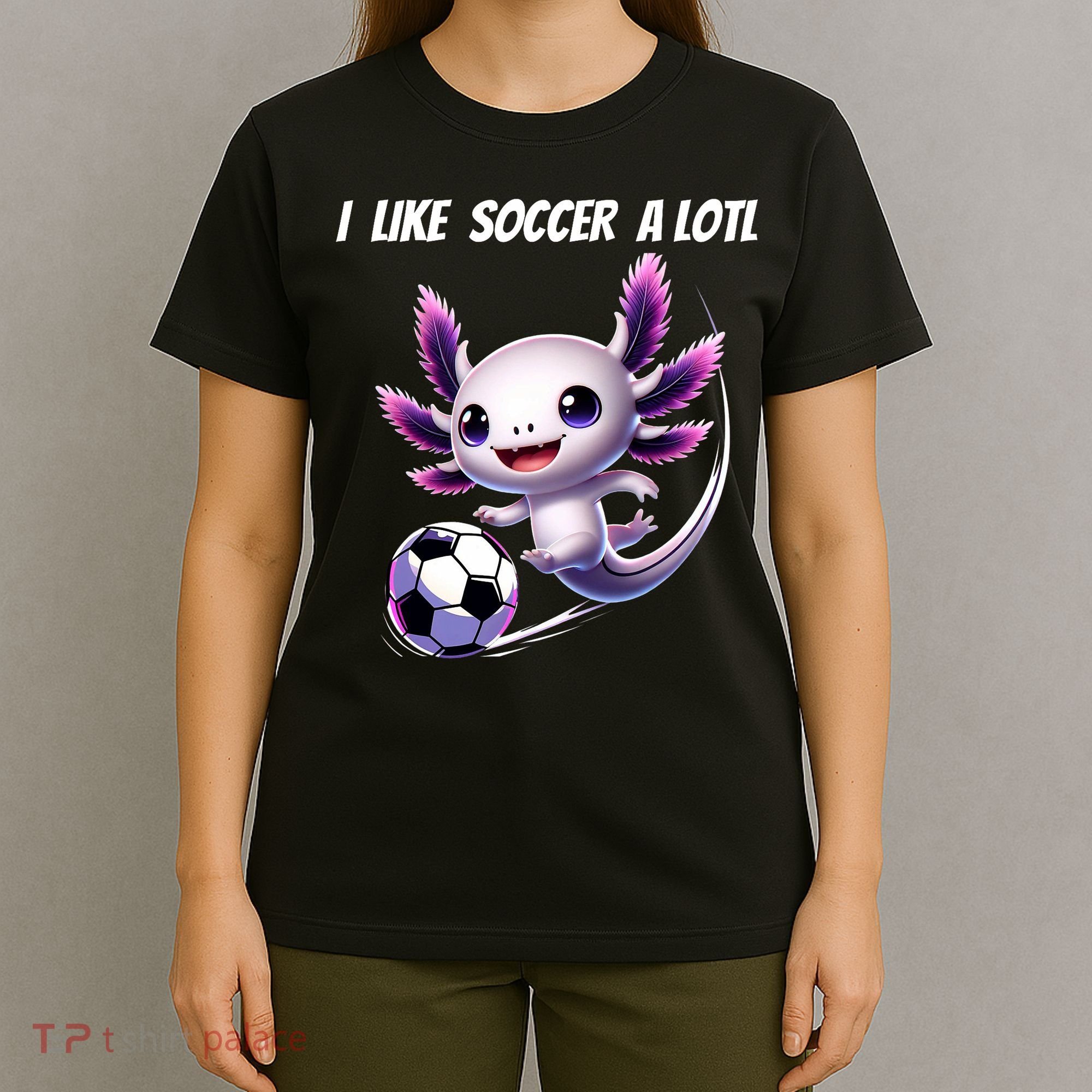 Axolotl Soccer Birthday Soccer Player T-Shirt