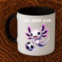 Axolotl Soccer Birthday Soccer Player Coffee Mug thumb 2