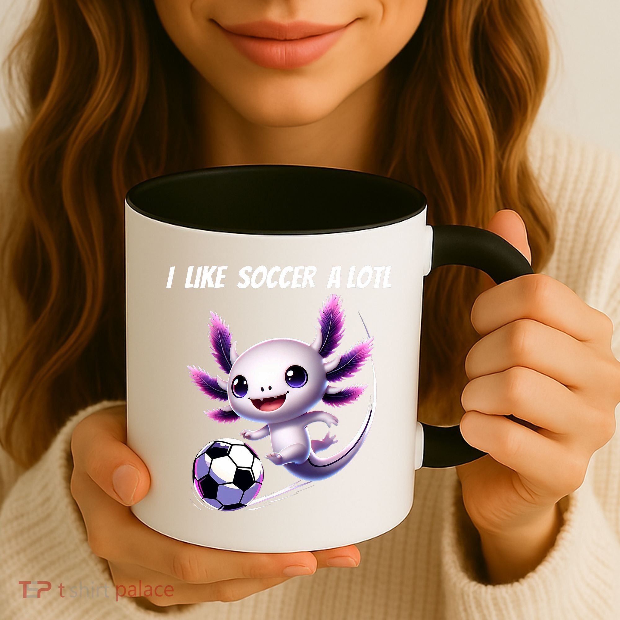 Axolotl Soccer Birthday Soccer Player Coffee Mug