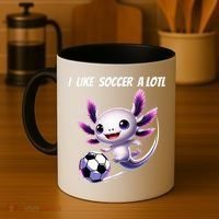 Axolotl Soccer Birthday Soccer Player Coffee Mug thumb 4