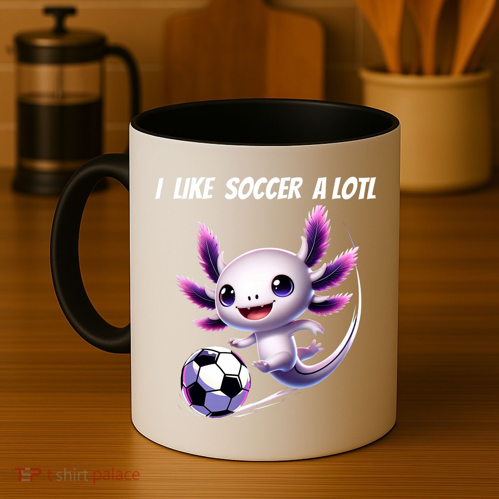 Axolotl Soccer Birthday Soccer Player Coffee Mug