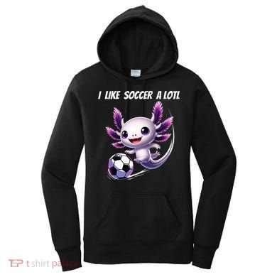 Axolotl Soccer Birthday Soccer Player Women's Hoodie