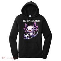 Axolotl Soccer Birthday Soccer Player Women's Hoodie thumb 0