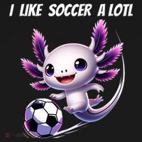 Axolotl Soccer Birthday Soccer Player Women's Hoodie thumb 2
