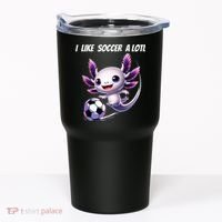 Axolotl Soccer Birthday Soccer Player Tumbler thumb 0