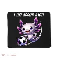 Axolotl Soccer Birthday Soccer Player Mousepad thumb 0