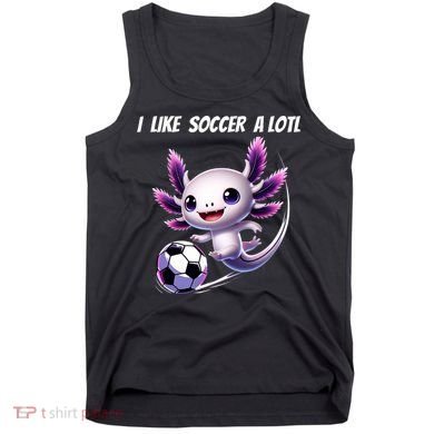 Axolotl Soccer Birthday Soccer Player Tank Top