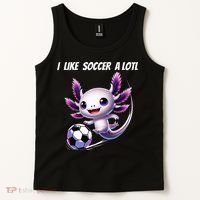 Axolotl Soccer Birthday Soccer Player Tank Top thumb 2
