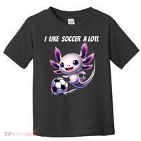 Axolotl Soccer Birthday Soccer Player Toddler T-Shirt thumb 0
