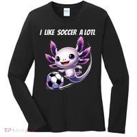 Axolotl Soccer Birthday Soccer Player Women's Long Sleeve Shirt thumb 0
