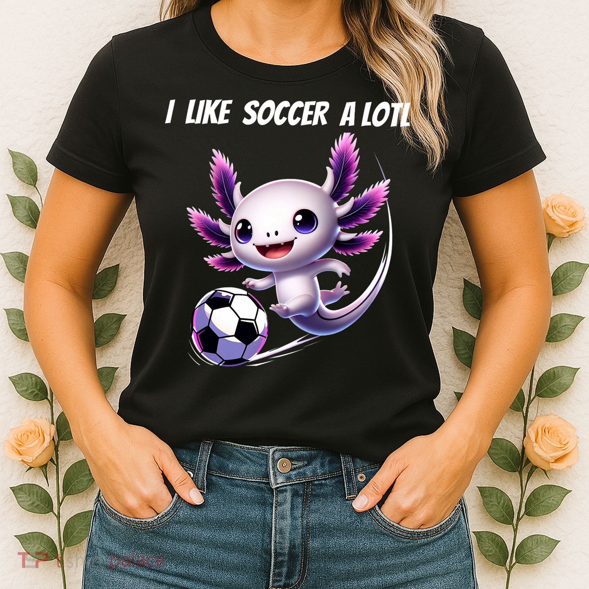Axolotl Soccer Birthday Soccer Player Women's T-Shirt