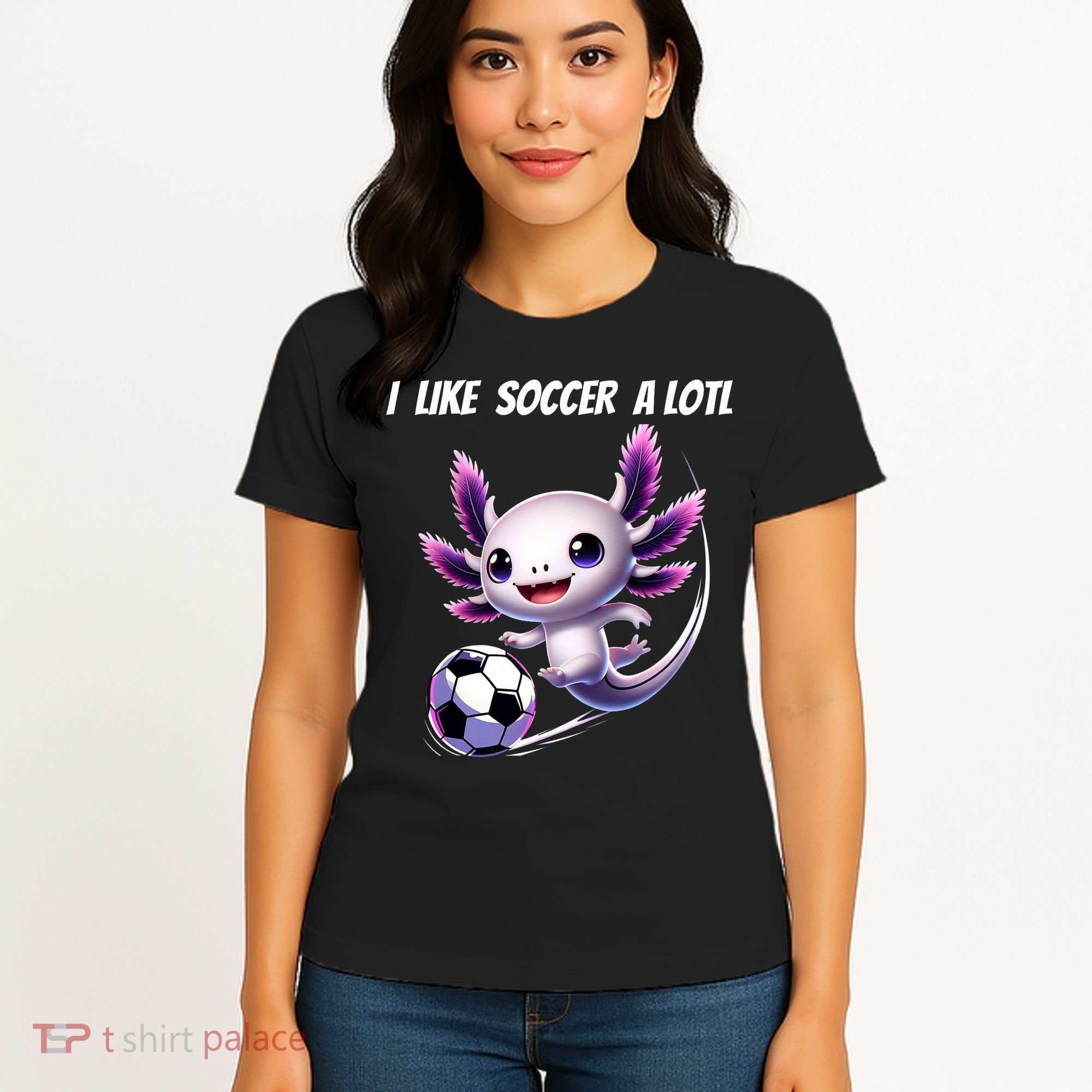 Axolotl Soccer Birthday Soccer Player Women's T-Shirt