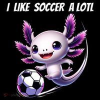 Axolotl Soccer Birthday Soccer Player Kids Colorblock Raglan Jersey thumb 2