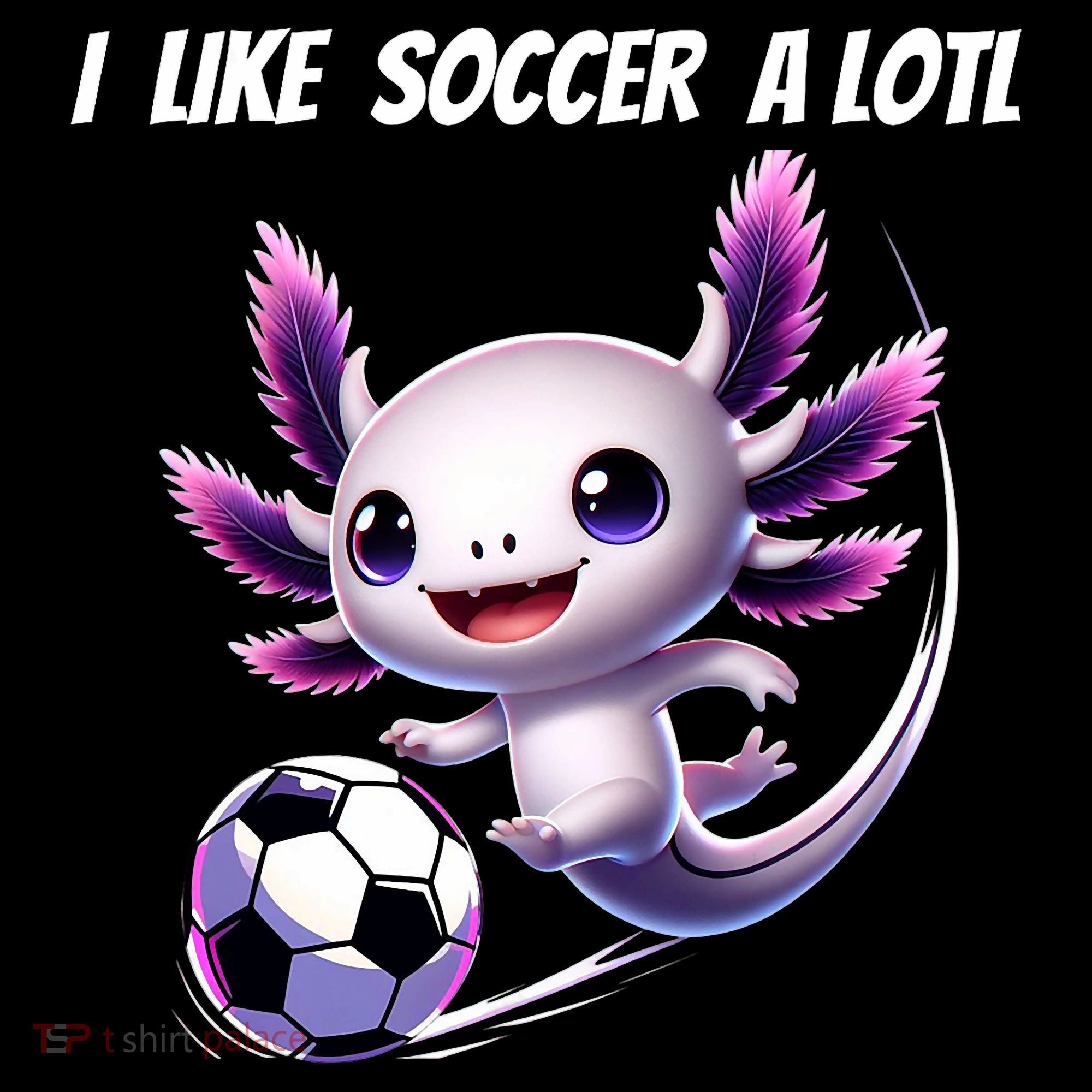 Axolotl Soccer Birthday Soccer Player Kids Colorblock Raglan Jersey