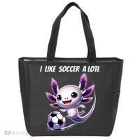 Axolotl Soccer Birthday Soccer Player Tote Bag thumb 0