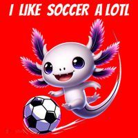 Axolotl Soccer Birthday Soccer Player Santa Hat thumb 1