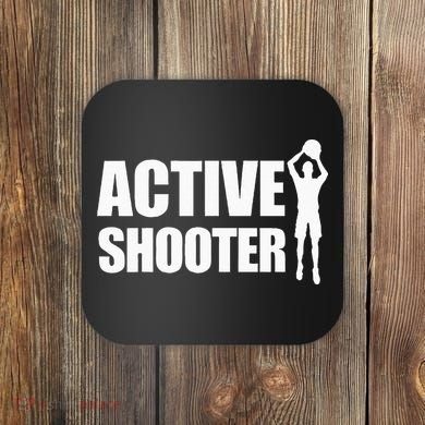 Active Shooter Basketball Player Basketball Active Shooter Coaster