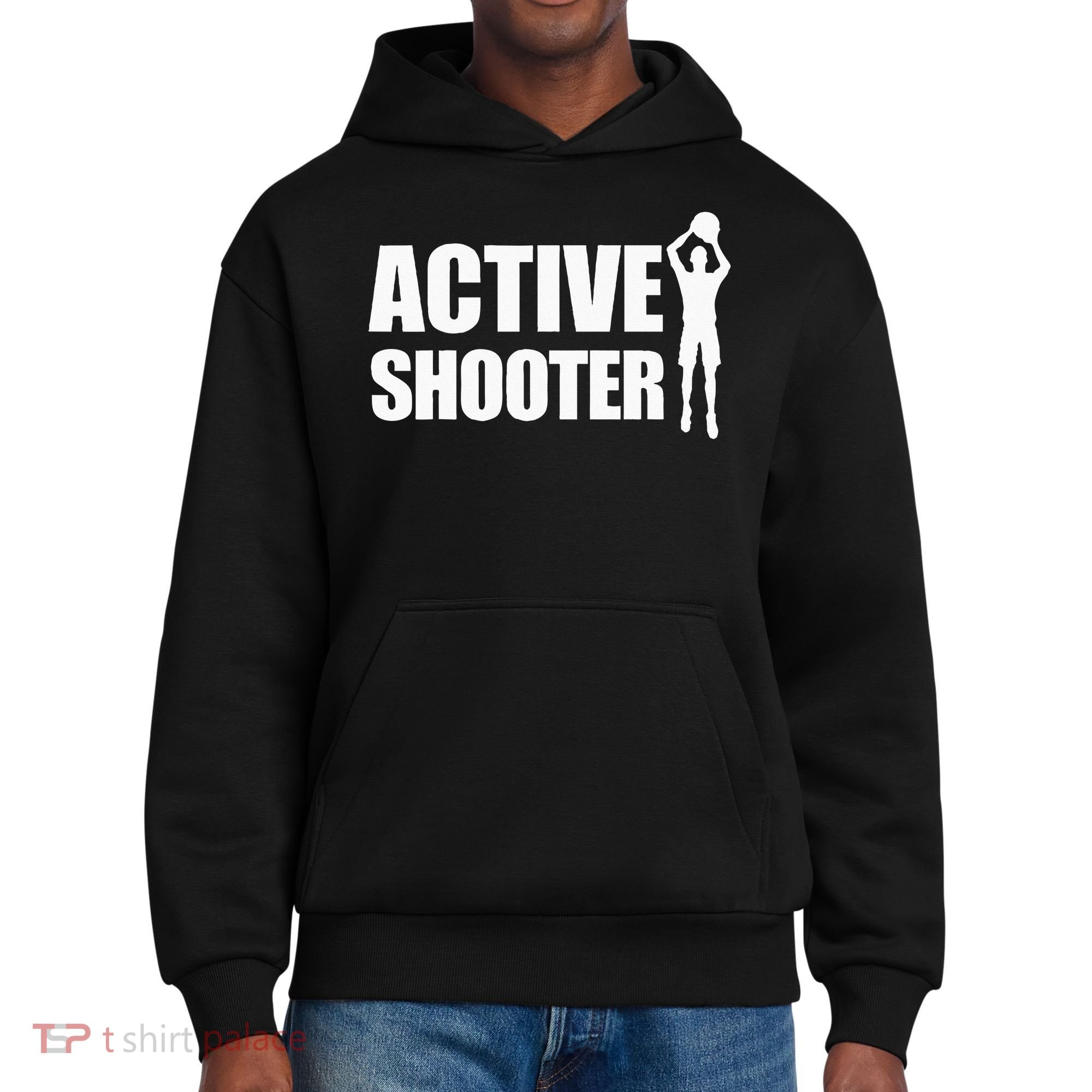 Active Shooter Basketball Player Basketball Active Shooter District V.I.T. Heavyweight Hoodie