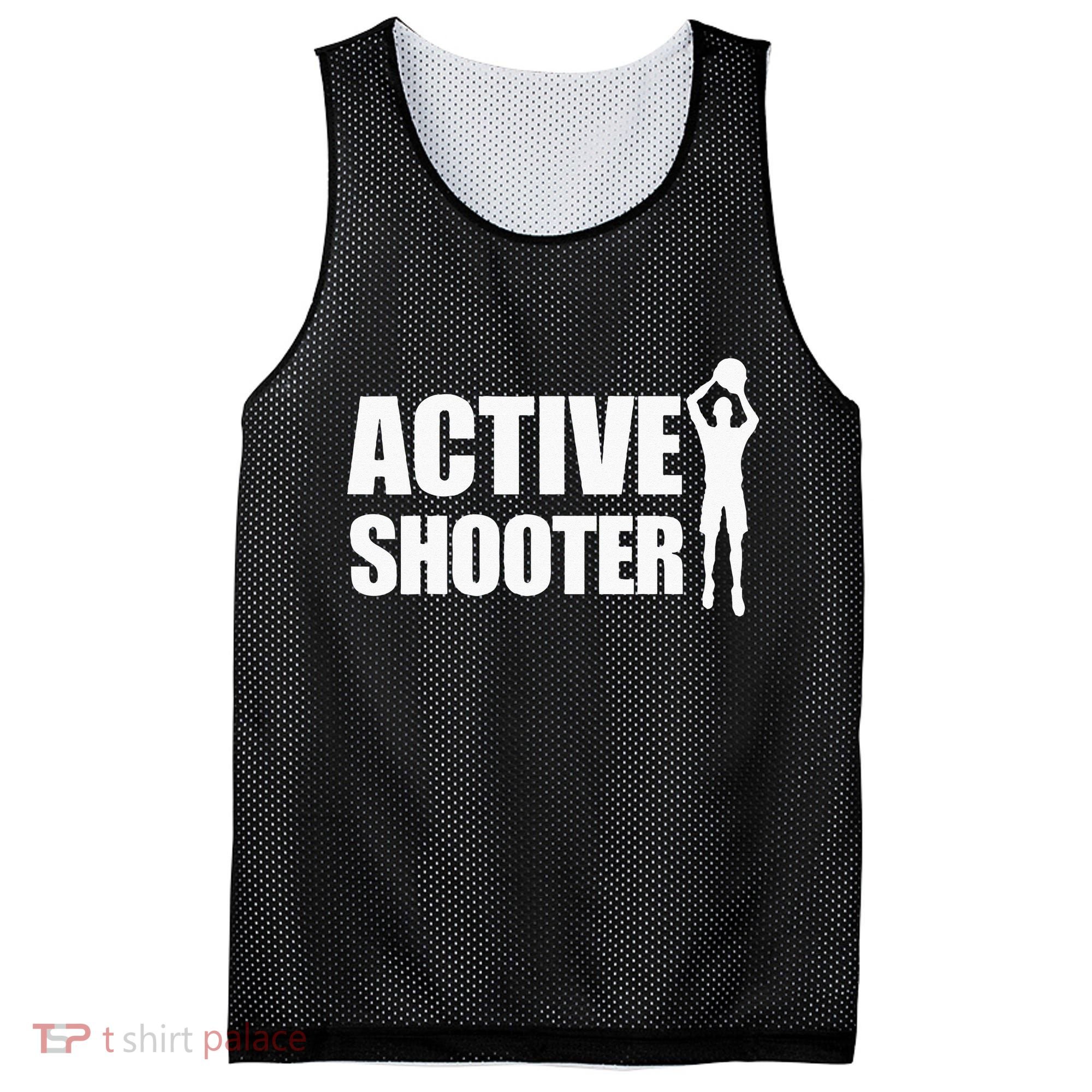 Active Shooter Basketball Player Basketball Active Shooter Mesh Reversible Basketball Jersey Tank