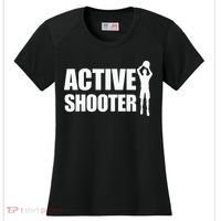 Active Shooter Basketball Player Basketball Active Shooter Women's Cooling Performance Crew T-Shirt thumb 0