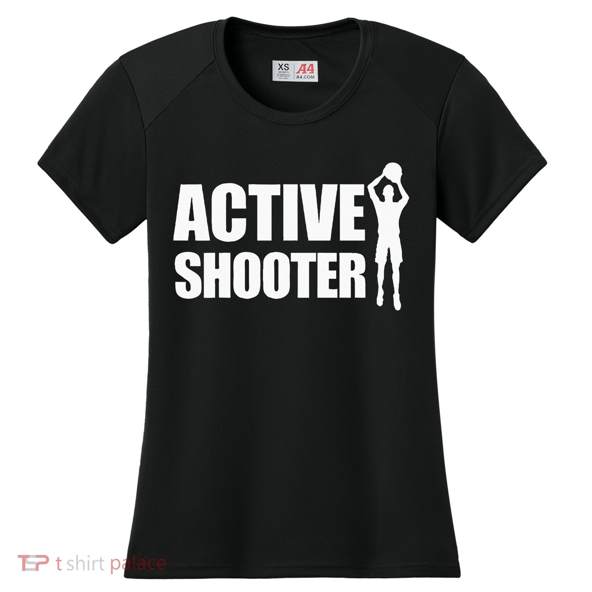 Active Shooter Basketball Player Basketball Active Shooter Women's Cooling Performance Crew T-Shirt