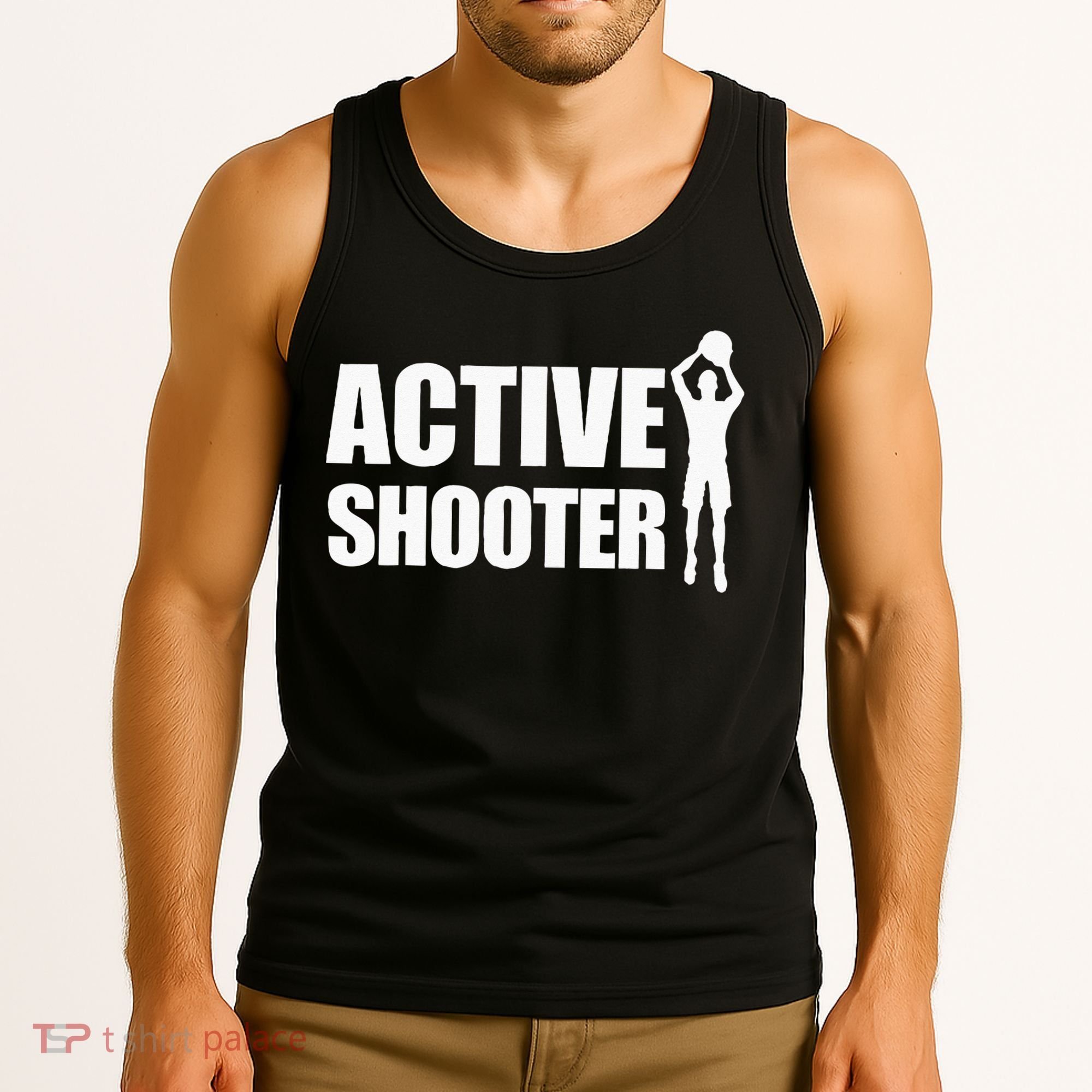 Active Shooter Basketball Player Basketball Active Shooter Tank Top