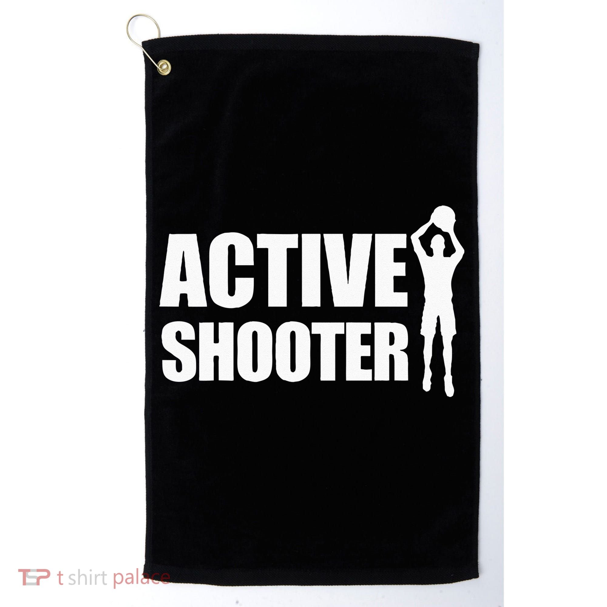 Active Shooter Basketball Player Basketball Active Shooter Golf Towel