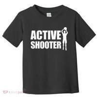 Active Shooter Basketball Player Basketball Active Shooter Toddler T-Shirt thumb 0