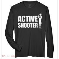 Active Shooter Basketball Player Basketball Active Shooter Zone Performance Long-Sleeve T-Shirt thumb 0